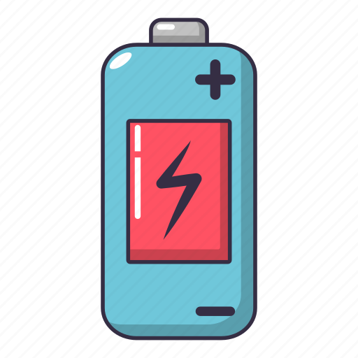 Battery, cartoon, charge, electric, electrical, logo, object icon - Download on Iconfinder