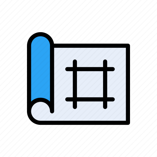 Blueprint, document, engineering, mathematics, statistics icon - Download on Iconfinder
