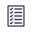 checklist, document, page, tasklist, tick 