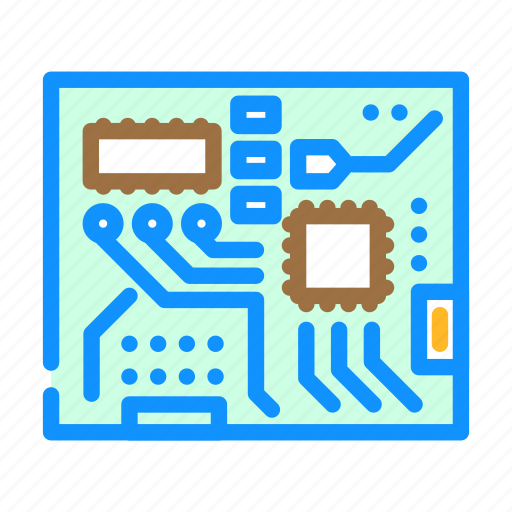 Circuit, board, electrical, engineer, worker, industry icon - Download on Iconfinder