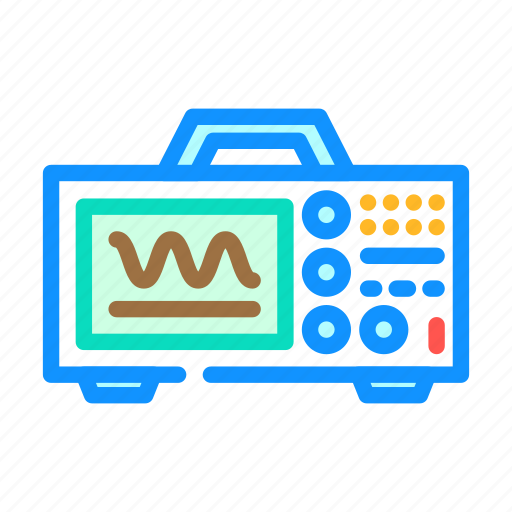 Oscilloscope, electrical, engineer, worker, industry, technician icon - Download on Iconfinder