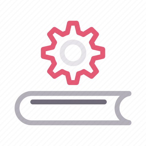 Book, cogwheel, engineering, gear, setting icon - Download on Iconfinder