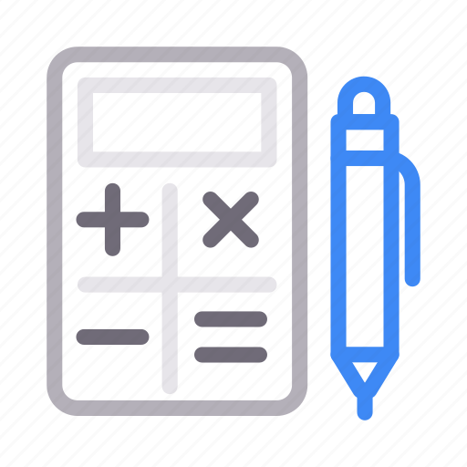 Accounting, calculation, calculator, edit, write icon - Download on Iconfinder
