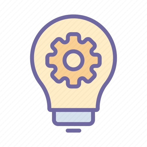 Gear, bulb, idea, creative, innovation, solution icon - Download on Iconfinder