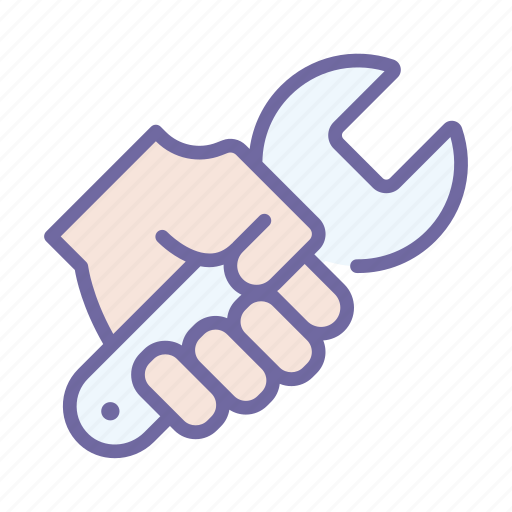 Wrench, hand, tool, work, construction, mechanic icon - Download on Iconfinder