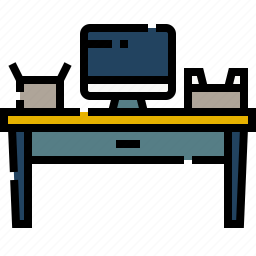 Working, table, desk, engineer, computer icon - Download on Iconfinder