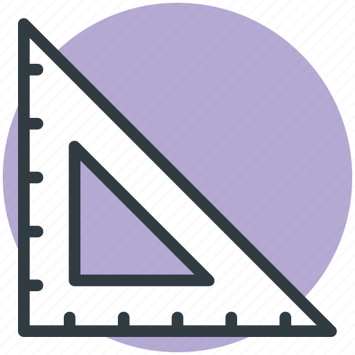 Drafting triangle, measure, measuring, ruler, tool icon - Download on Iconfinder