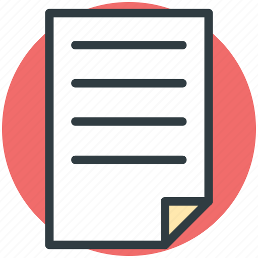 Contract, document, letter, note, text sheet icon - Download on Iconfinder