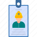 id, card, employee, identity, profile, job, work, icon