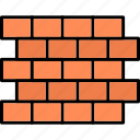 brick, wall, firewall, protection, security