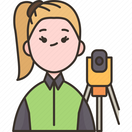 Surveyor, engineer, geodesy, measure, topographic icon - Download on Iconfinder