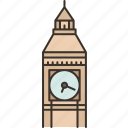 clock, tower, london, landmark, monument