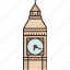 clock, tower, london, landmark, monument 