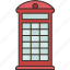 telephone, box, booth, street, british 