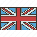 united, kingdom, flag, emblem, nation