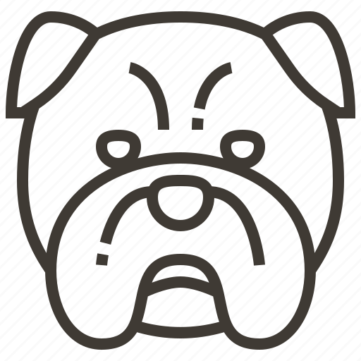 Bulldog, dog, pet icon - Download on Iconfinder