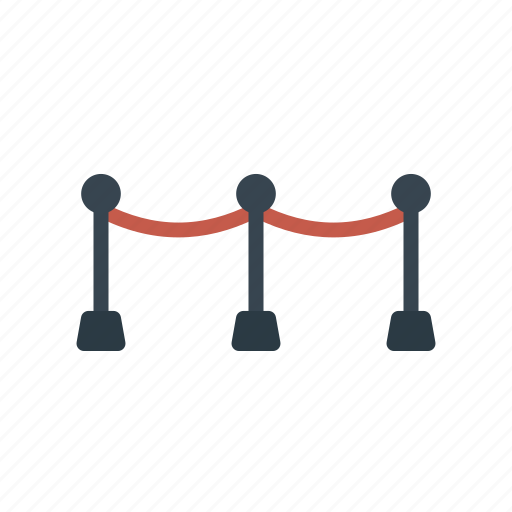Actor, barrier, entertaiment, movie, red carpet, rope icon - Download on Iconfinder