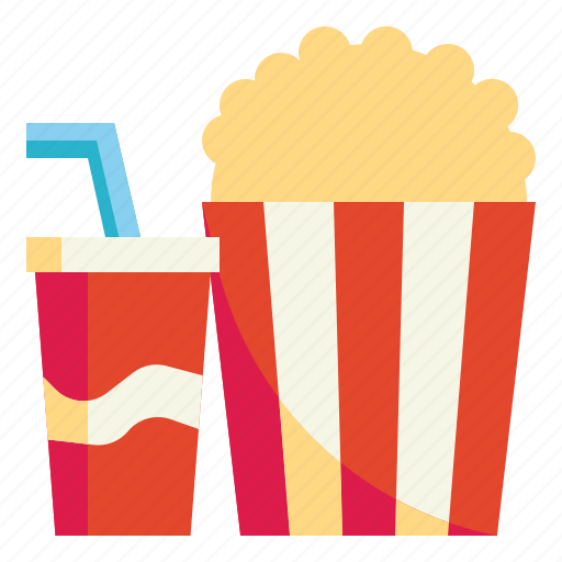 Cinema, fastfood, popcorn, snack, softdrink icon - Download on Iconfinder