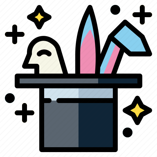 Hat, hobbies, magic, magician, magictrick, rabbit icon - Download on Iconfinder