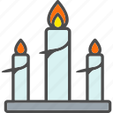candle, decoration, fire, flame