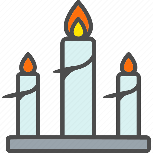 Candle, decoration, fire, flame icon - Download on Iconfinder