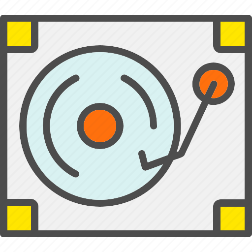 Dj, music, record, player, turntable, vinyl icon - Download on Iconfinder