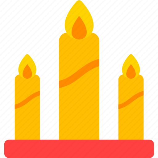 Candle, decoration, fire, flame icon - Download on Iconfinder