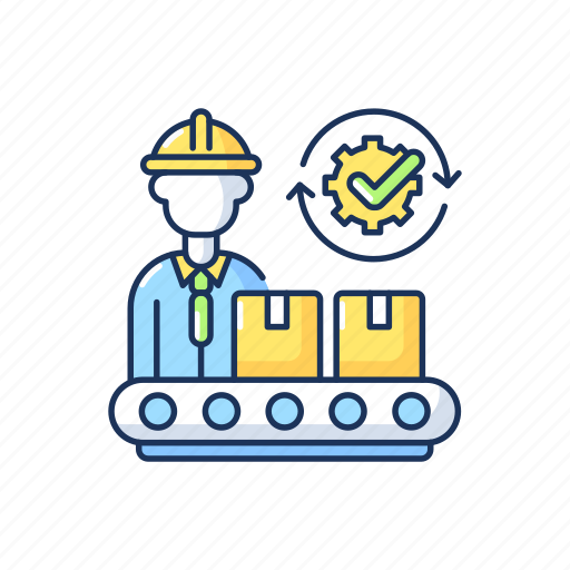 Factory production, manufacturing, employment, work icon - Download on Iconfinder