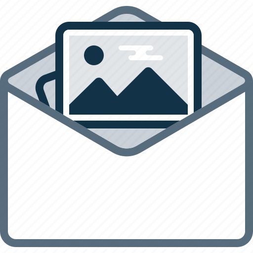 Attachment, email, envelope, image, mail, photo icon - Download on Iconfinder