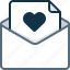 email, envelope, favorite, heart, letter, mail, valentain 