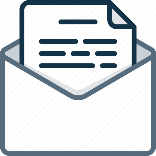 Document, email, envelope, letter, mail, text icon - Download on Iconfinder