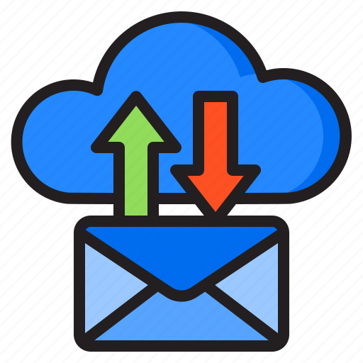 Email, envelope, mail, cloud, transfer icon - Download on Iconfinder