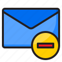envelope, mail, email, delete, message
