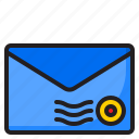envelope, mail, email, letter, stamp