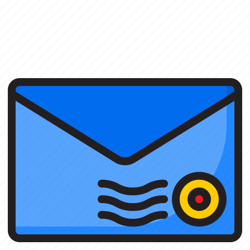 Envelope, mail, email, letter, stamp icon - Download on Iconfinder