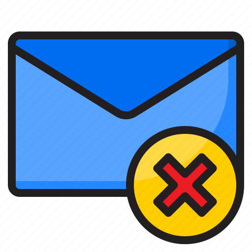 Envelope, mail, email, message, delete icon - Download on Iconfinder