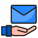 mail, email, envelope, receive, send