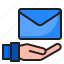 mail, email, envelope, receive, send 