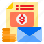 email, envelope, mail, finance, money 