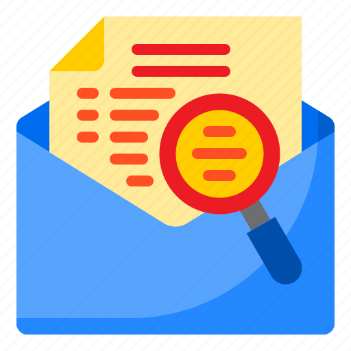 Mail, email, envelope, search, letter icon - Download on Iconfinder