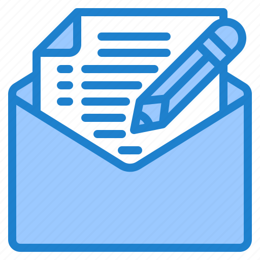 Mail, email, envelope, file, edit icon - Download on Iconfinder