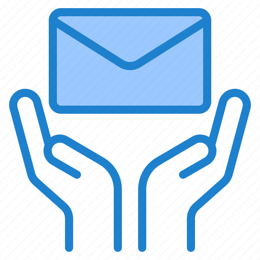 Mail, email, envelope, hand, message icon - Download on Iconfinder