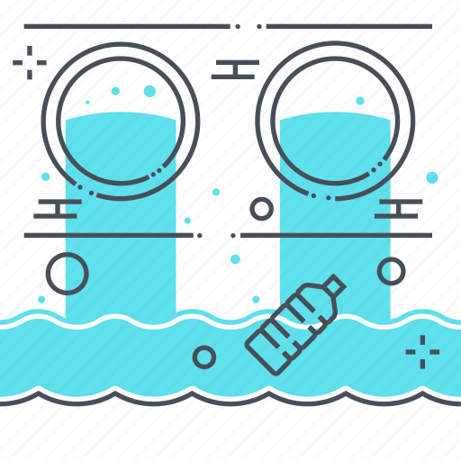 Bottle, environment, ocean, pollution, sea, sewage, waste water icon - Download on Iconfinder