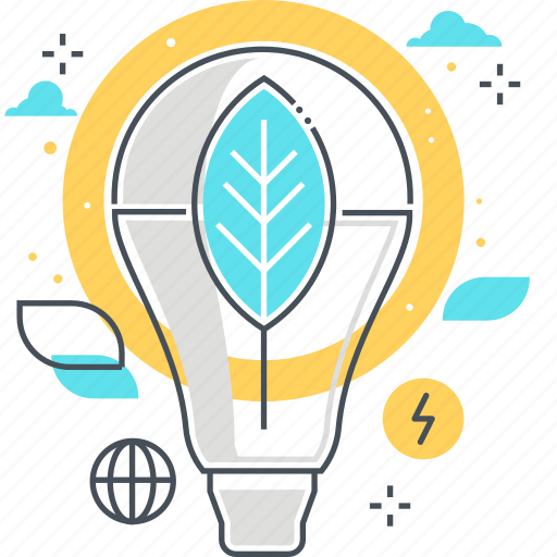 Bulb, energy efficiency, environment, lamp, leaf, led, light icon - Download on Iconfinder