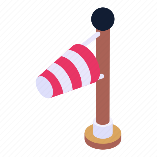 Windsock, wind vane, wind direction, weather forecasting, wind cone icon - Download on Iconfinder
