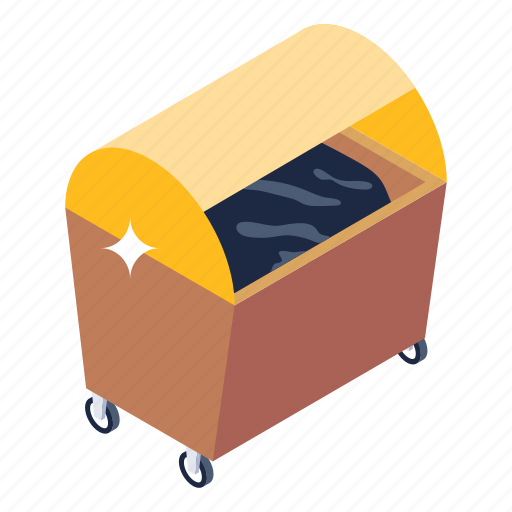 Dumpster, trash can, dustbin, garbage can, rubbish bin, rubbish dump icon - Download on Iconfinder