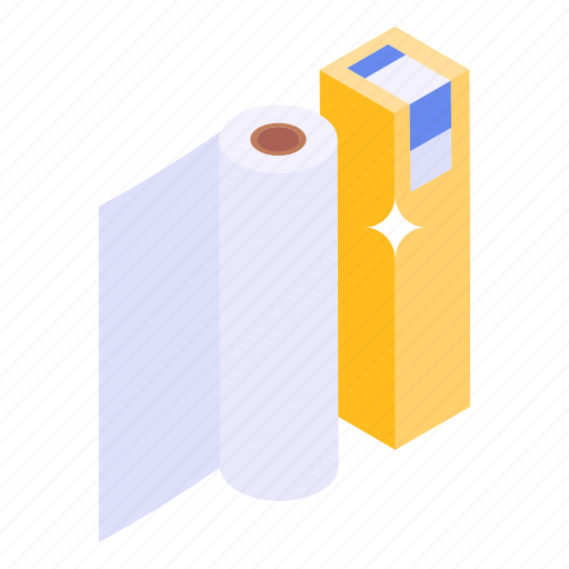 Tissue roll, office supplies, archive, file, cleaning roll icon - Download on Iconfinder