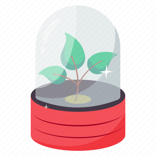 Plant, decorative, nature, green, glass icon - Download on Iconfinder