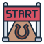 start, horse, race, equestrian, beginning, racecourse, event, competition, sport, countdown, jockey 