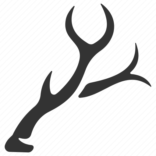 Deer, antler, horn, animal, part, material, resources icon - Download on Iconfinder